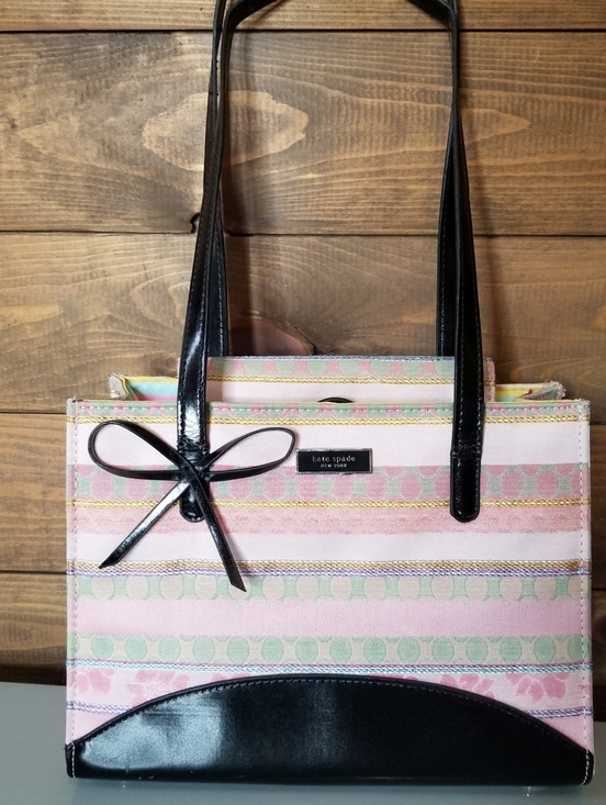 kate spade Handbags - Kate Spade Vintage Y2K 90s Pink Pastel Colorful Striped Spring Summer handbag
